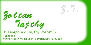 zoltan tajthy business card